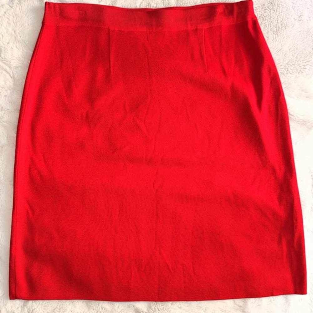 Misook Petite Elegant Red Women's Mini Skirt